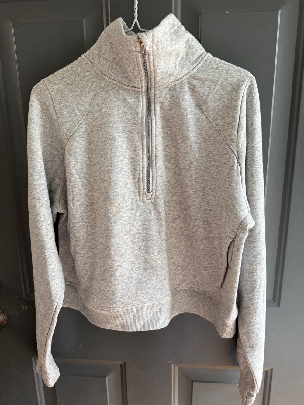 all in motion Light Heather Gray Quarter-Zip Pullover